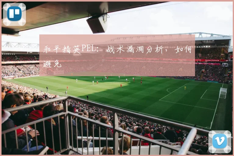和平精英PEL:战术漏洞分析,如何避免
